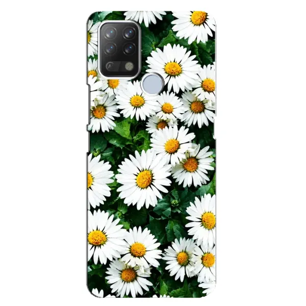 Чехол с принтом «Ромашки» для TECNO Pova