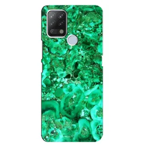 Мраморний чехол на Tecno Pova (VPrint) (Салатовий Мрамор)