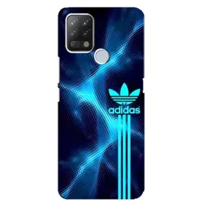 Чехлы Адидас для Tecno Pova (AlphaPrint) (Синий Адидас)