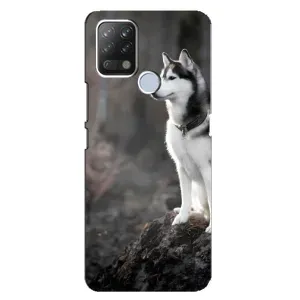 Чохол з Хаскі Tecno Pova - (AlphaPrint) (Вірний собака)