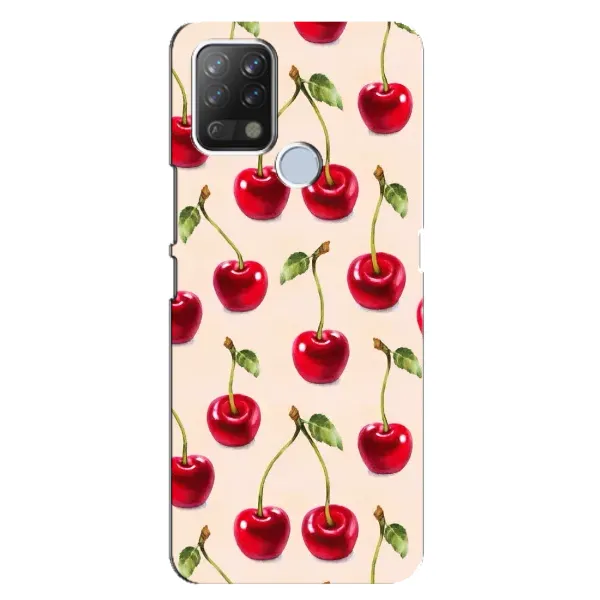 Чохол з принтом «Черешня» для TECNO Pova