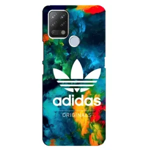 Чехлы Адидас для Tecno Pova (AlphaPrint) (Яркий Адидас)
