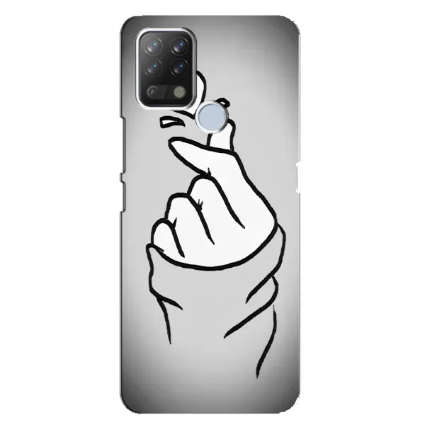 Чехол с принтом «Значок Love» для TECNO Pova