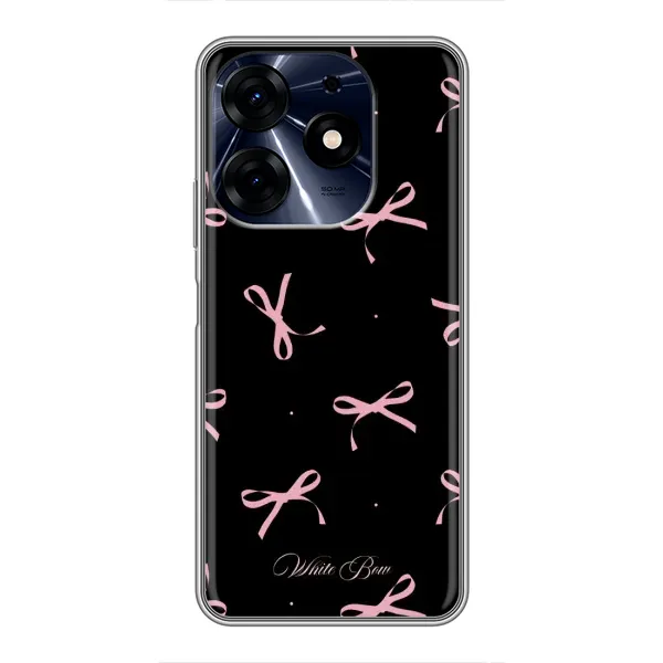 Чохол з принтом «Банти на чорному» для TECNO Spark 10 Pro Чохол з принтом «Банти на чорному» для TECNO Spark 10 Pro