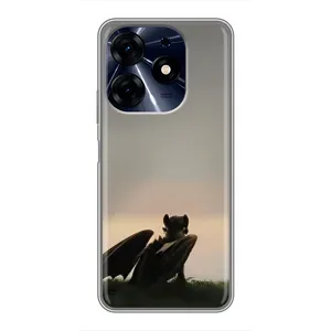 Чохол як приборкати дракона на TECNO Spark 10 Pro (Беззубик)