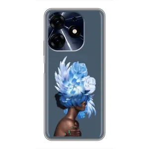 Чехлы (ART) Цветы на TECNO Spark 10 Pro (VPrint) (Квіти на голові)
