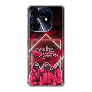 Чохол Гра в кальмара для TECNO Spark 10 Pro (Охоронці Гра кальмара)