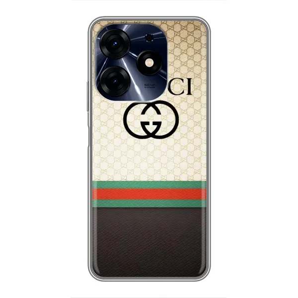 Чехол с принтом «GUCCI стиль» для TECNO Spark 10 Pro