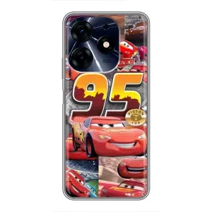 Силіконовий чохол Маквін для TECNO Spark 10 Pro (Колаж Блискавка Маквін)