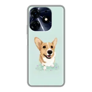 Чехлы с собаками для TECNO Spark 10 Pro (VPrint) (Корги)