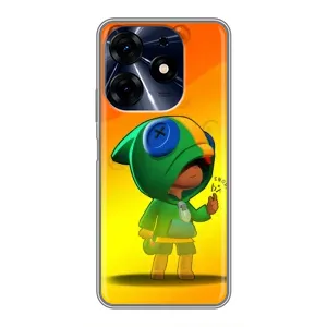 Чехол для TECNO Spark 10 Pro Бравл Старс (VPrint) (Мальчик Леон)