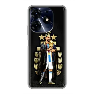 Чохли для TECNO Spark 10 Pro (Leo чемпіон) (AlphaPrint) (Мессі Король)