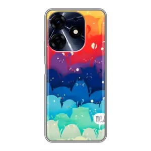 Чехол с принтом «Mew» для TECNO Spark 10 Pro