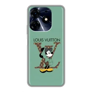 Чехлы Луи Витон для TECNO Spark 10 Pro (AlphaPrint - LOUIS VUITTON) (Микки Маус LV)