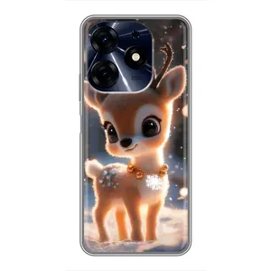 Чохол з принтом «Оленятко» для TECNO Spark 10 Pro