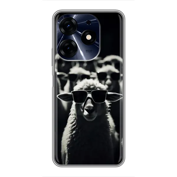 Чехол с принтом «Овечка в очках» для TECNO Spark 10 Pro Чехол с принтом «Овечка в очках» для TECNO Spark 10 Pro