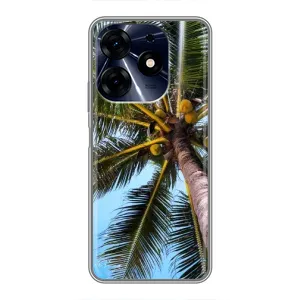 Силіконовий чохол з КАРТИНКАМИ літо для TECNO Spark 10 Pro (AlphaPrint) (Пальма)