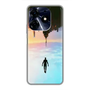 Чохол з людиною павуком для TECNO Spark 10 Pro - (AlphaPrint) (Людина павук)