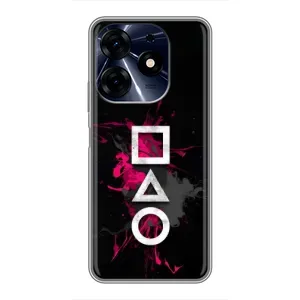 Чохол Гра в кальмара для TECNO Spark 10 Pro (Символи Гра кальмара)