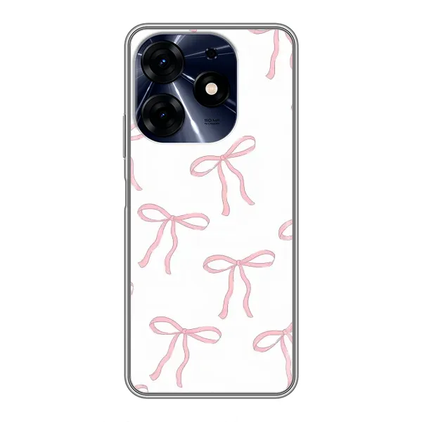 Чохол з принтом «Рожеві бантики» для TECNO Spark 10 Pro Чохол з принтом «Рожеві бантики» для TECNO Spark 10 Pro