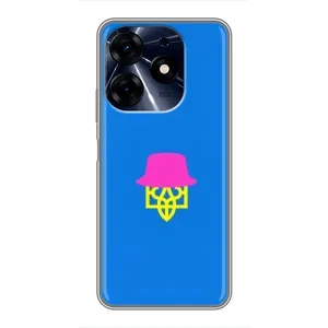 Чехлы для TECNO Spark 10 Pro  Укр. Символика (AlphaPrint) (Шапка на гербу)
