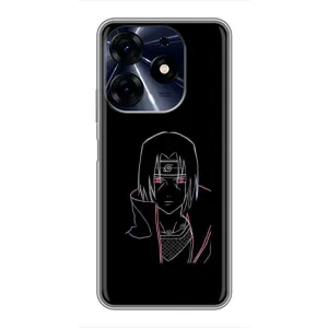 Чехлы на тему: Итачи Учиха для TECNO Spark 10 Pro (AlphaPrint) (силуэт Итачи)