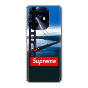 Чехол для TECNO Spark 10 Pro с картинкой Supreme (AlphaPrint) (Стиль Supreme)