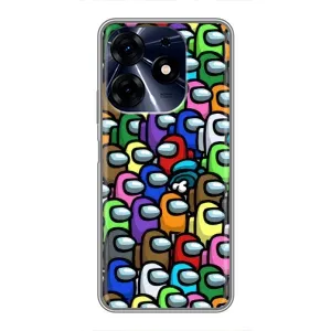 Чохли Амонг Ас для TECNO Spark 10 Pro (AlphaPrint) (Убитий)