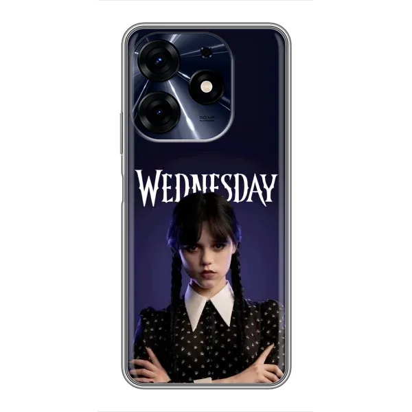 Чехол с принтом «Wednesday» для TECNO Spark 10 Pro