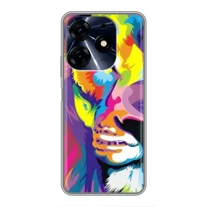 Чохол з принтом «Яскравий Лев» для TECNO Spark 10 Pro