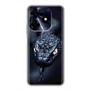 Чохол з картинкою 'Хижаки' для TECNO Spark 10 Pro (Чорна змія)