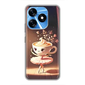Чехол с мемом Тралалело тралала на TECNO Spark 10 (Балерина капучина)