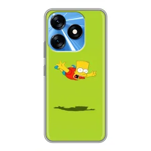 Чjхол з Сімпсонами для TECNO Spark 10 (VPrint) (Барт Сімпсон)