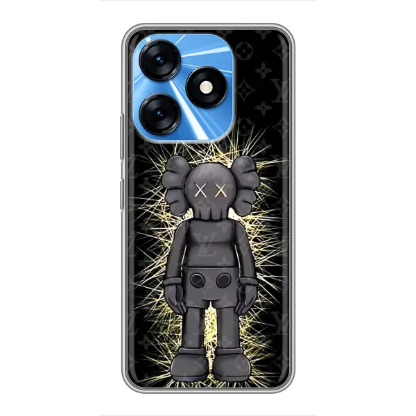 Чехол с принтом «Bearbrick LV» для TECNO Spark 10