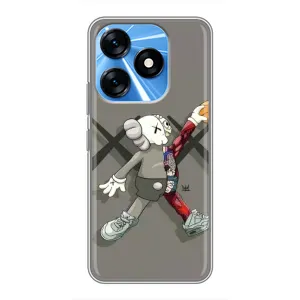 Чехлы для TECNO Spark 10 - Bearbrick Louis Vuitton (PREMIUMPrint) (Беарбрик Джордан)