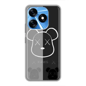 Чехлы для TECNO Spark 10 - Bearbrick Louis Vuitton (PREMIUMPrint) (БеарБрик глаза)
