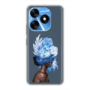 Чехлы (ART) Цветы на TECNO Spark 10 (VPrint) (Цветы на голове)