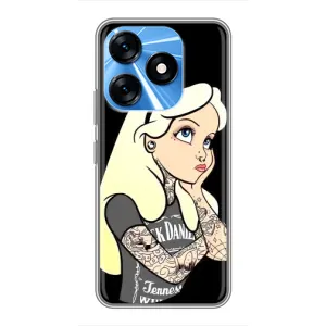 Чохол з друком для TECNO Spark 10 - (Мода) (AlphaPrint) (Дівчина в тату)