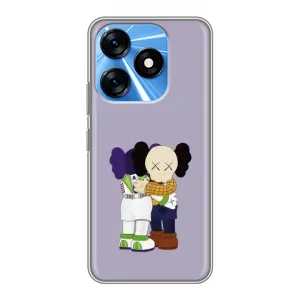 Чехлы для TECNO Spark 10 - Bearbrick Louis Vuitton (PREMIUMPrint) (Дружба Беарбрик)