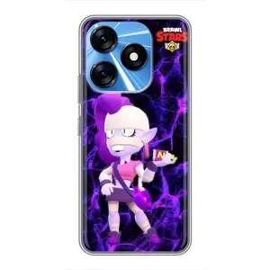 Чехлы Brawl Stars для TECNO Spark 10 (AlphaPrint) (Емз Бравл Старс)