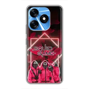 Чохол Гра в кальмара для TECNO Spark 10 (Охоронці Гра кальмара)