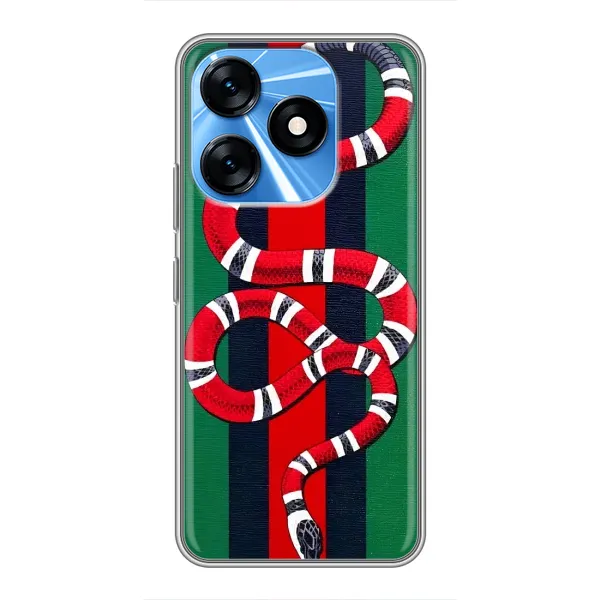 Чохол з принтом «Gucci змія» для TECNO Spark 10