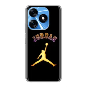 Чохли для TECNO Spark 10 - з картинкою JORDAN (AlphaPrint) (Jordan Gold)