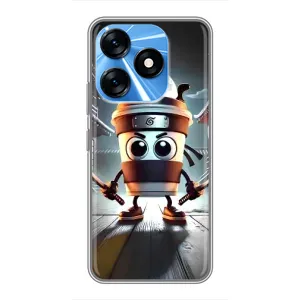 Чехол с мемом Тралалело тралала на TECNO Spark 10 (Капучино асасино)