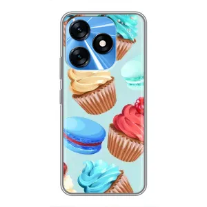 Чехлы с Фруктами для TECNO Spark 10 (VPrint) (Кексики)
