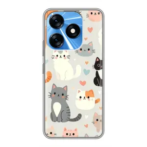 Чохол з малюнком кіт на TECNO Spark 10 (Колаж котів)