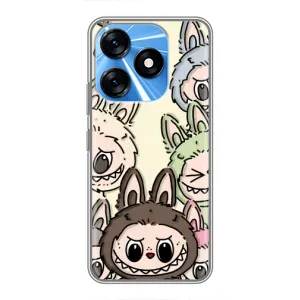 Чохол з Лабубу на TECNO Spark 10 (Золота мавпа Bored Ape)
