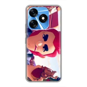 Чехол для TECNO Spark 10 Бравл Старс (VPrint) (Кольт)