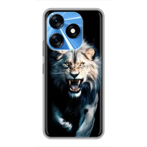 Чохол з картинкою 'Хижаки' для TECNO Spark 10 (Лев у темряві)