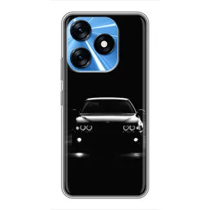 Чехол для Техно Спарк 10 - с принтом БМВ (AlphaPrint) (Машина BMW)